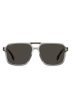 Hugo Boss Boss 59mm Square Sunglasses In Grey/grey