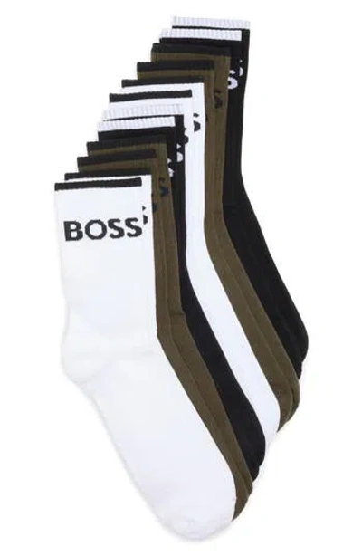 Hugo Boss Boss 6-pack Crew Socks In Multi