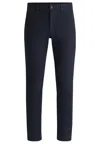 Hugo Boss Slim-fit Straight Jeans In Blu