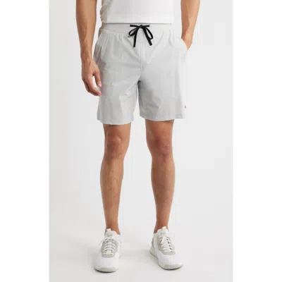 Hugo Boss Boss Active Move 7-inch Shorts In Light Grey
