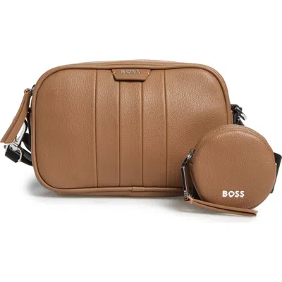 Hugo Boss Boss Addison Crossbody Bag In Brown