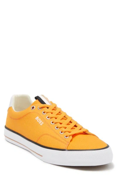 Hugo Boss Aiden Sneaker In Medium Orange