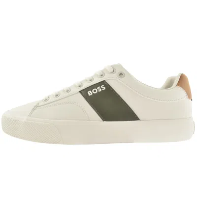 Hugo Boss Boss Aiden Tennis Trainers Cream In White