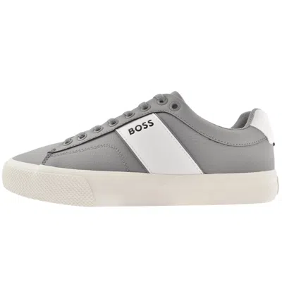 Hugo Boss Boss Aiden Tennis Trainers Medium Grey