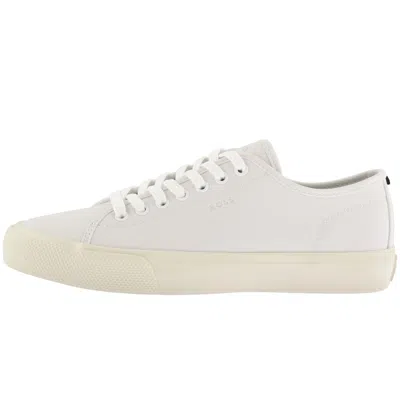 Hugo Boss Boss Aiden Tennis Trainers Natural In White
