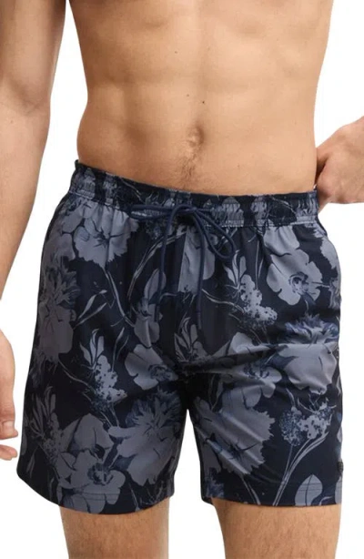 Hugo Boss Boss Alain Floral Stretch Swim Trunks