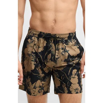 Hugo Boss Boss Alain Swim Trunks In Black