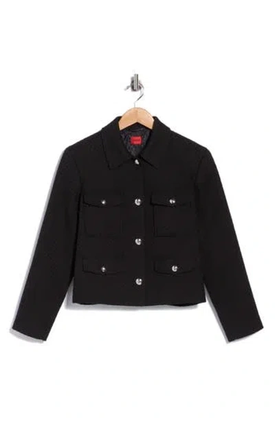 Hugo Boss Boss Alayna Cotton Blend Jacket In Multi