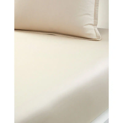 Hugo Boss Boss Almond Loft Almond Textured-design Single Fitted Sheet 90cm X 200cm