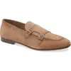 Hugo Boss Boss Alvaro Double Monk Loafer In Medium Beige