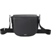 Hugo Boss Boss Alyce Flap Leather Crossbody Bag In Black
