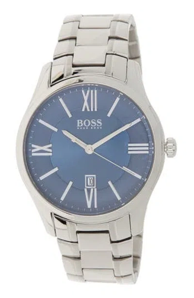 Hugo Boss Boss Ambassador Bracelet Watch, 43mm In Blue