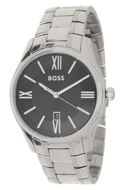 Hugo Boss Boss Ambassador Bracelet Watch, 44mm In Gray