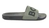 Hugo Boss Boss Aryeh Slide Open Green In Green