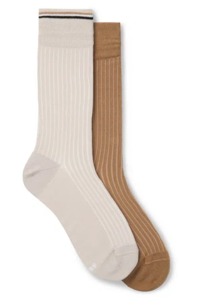 Hugo Boss Boss Assorted 2-pack Crew Socks In Neutral