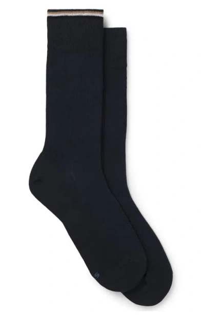 Hugo Boss Boss Assorted 2-pack Crew Socks In Blue