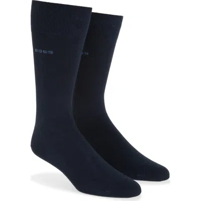 Hugo Boss Boss Assorted 2-pack Dress Socks In Blue