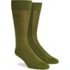 Hugo Boss Boss Assorted 2-pack Solid & Stripe Cotton Blend Socks