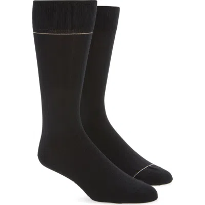 Hugo Boss Boss Assorted 2-pack Cotton Blend Rib Dress Socks In Black