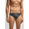 Hugo Boss Boss Assorted 3-pack Power Stretch Cotton Briefs In Black