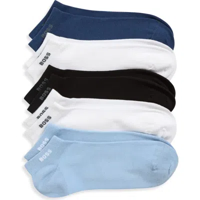 Hugo Boss Boss Assorted 5-pack Stretch Ankle Socks In Multi