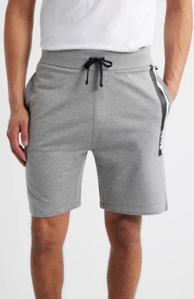 Hugo Boss Boss Authentic Lounge Shorts In Medium Grey
