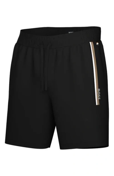 Hugo Boss Boss Authentic Pajama Shorts In Animal Print