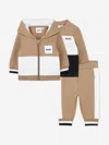 Hugo Boss Boss Baby Boys 3 Piece Tracksuit Set In Brown