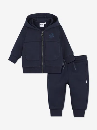 Hugo Boss Boss Baby Boys Double B Logo Tracksuit In Black
