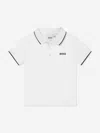Hugo Boss Boss Boys White Cotton Polo Shirt In White