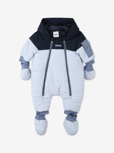 Hugo Boss Kids' Boss Baby Boys Snowsuit Ih Blue