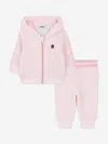 Hugo Boss Boss Baby Girls Logo Tracksuit In Pink