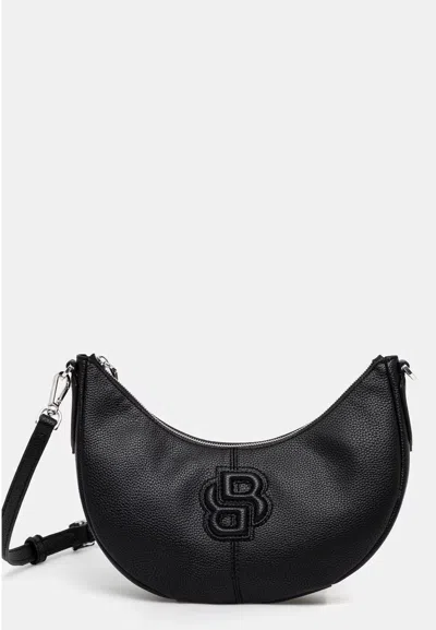 Hugo Boss Boss Bag Anett Halfmoon In Black