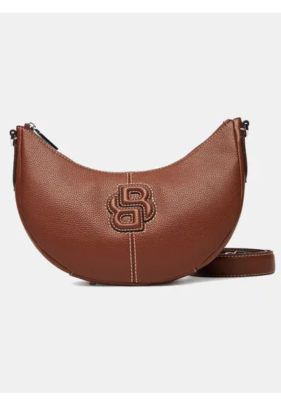 Hugo Boss Boss Bag Anett Halfmoon In Brown