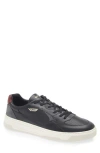 Hugo Boss Baltimore Leather Sneaker In Black