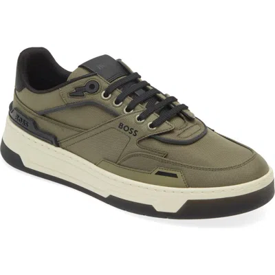 Hugo Boss Boss Baltimore Txn Sneaker In Dark Green