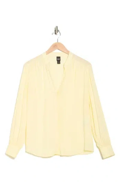 Hugo Boss Boss Banoria Long Sleeve Top In Neutral