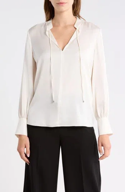Hugo Boss Boss Barabi Silk Stretch Top In White