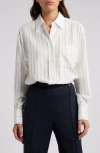 Hugo Boss Baredana Button Front Shirt In Bright White