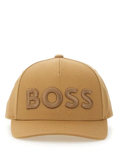 Hugo Boss Boss Beige Cotton Hats