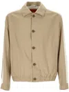 Hugo Boss Boss Beige Jacket With Buttons In Nude
