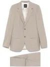 Hugo Boss Boss Tailored Beige Suit With Notch Lapels In Beige