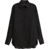 Hugo Boss Boss Bekani Sparkle Eyelet Bib Tuxedo Shirt In Black
