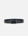Hugo Boss Boss Austin Blue Leather Belt In Blue