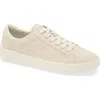 Hugo Boss Boss Belwar Low Top Pebbled Leather Sneaker In Off White
