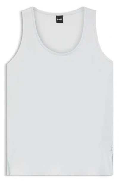 Hugo Boss Boss Bettyna Stretch Silk Tank In Gray