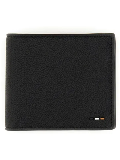 Hugo Boss Black Tri-fold Wallet In 001-black