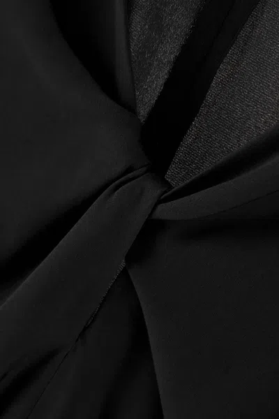 Hugo Boss Boss Bidinta Silk Blouse In Black