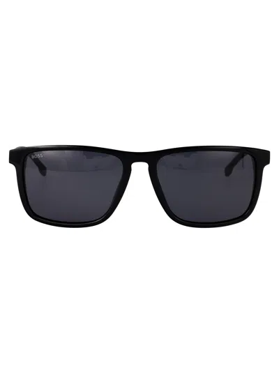 Hugo Boss Boss Black Acetate Sunglasses In Brown