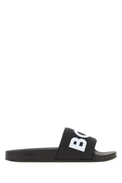 Hugo Boss Boss Black Rubber Slippers